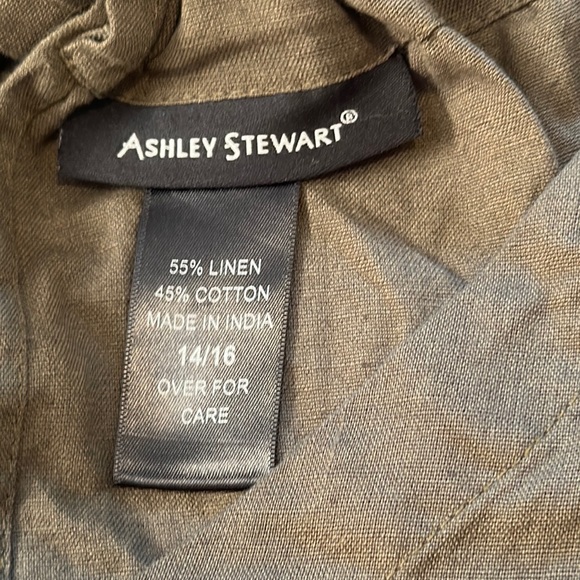 EUC army green Ashley Stewart jumpsuit size 14/16 - Picture 3 of 9